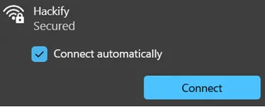 Connect Automatically button