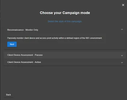 Campaign mode selects