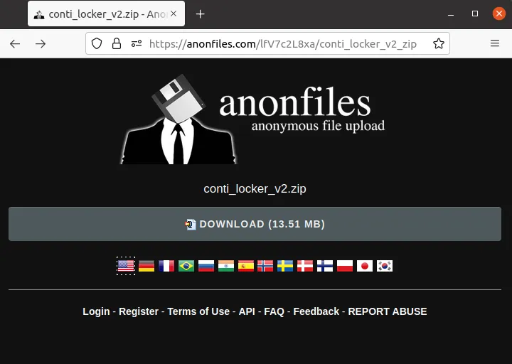 Anonfiles Contileaks