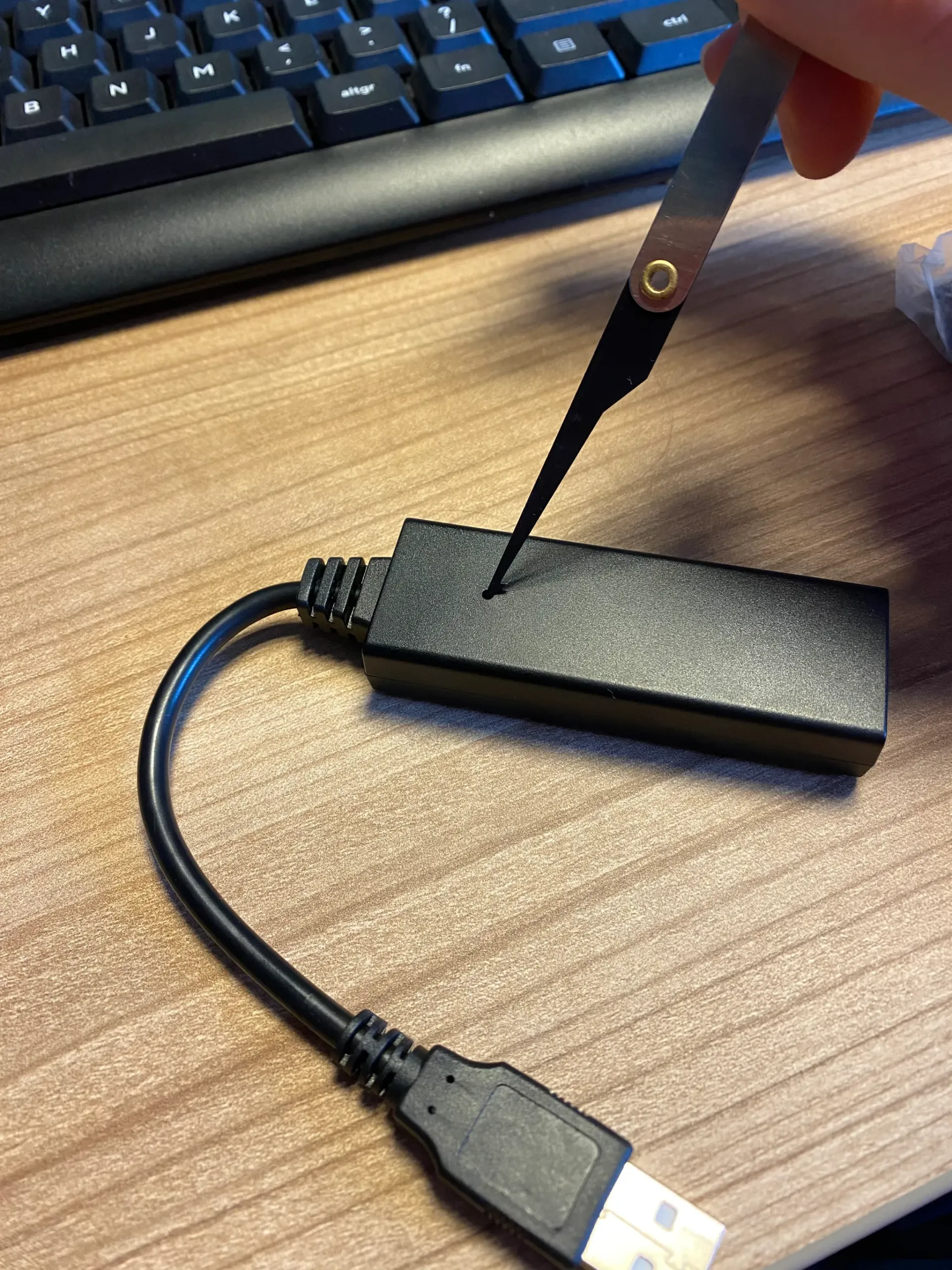 Arming mode van KeyCroc wordt aangezet